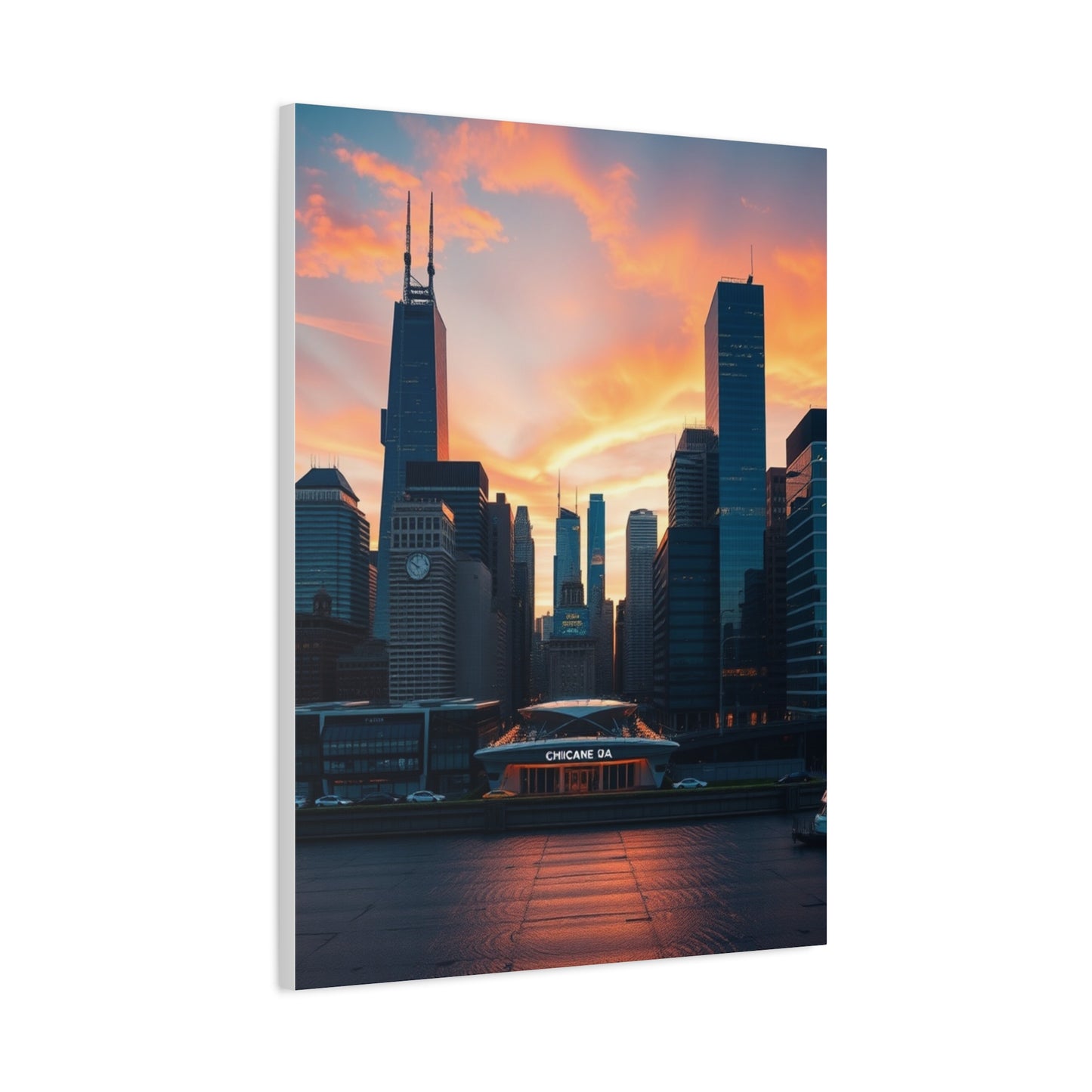 Vision Chicago Skylines Art Art Wall Art & Canvas Print
