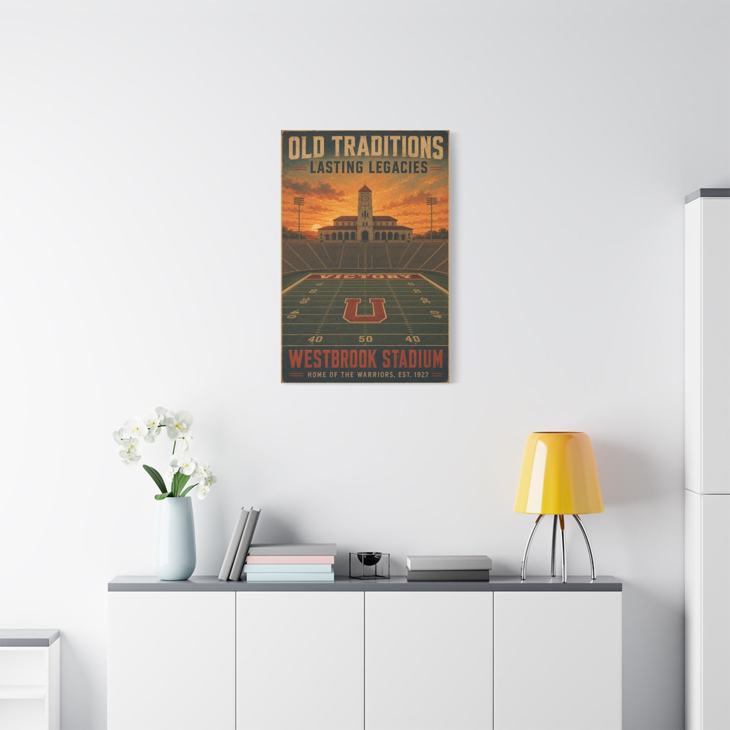 Vintage Stadium Legacy Sports Wall Art & Canvas Print