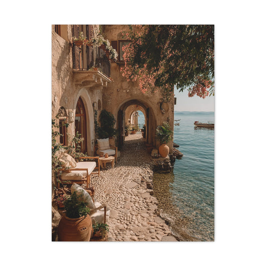 Amalfi Coastal Archway Wall Art & Canvas Print