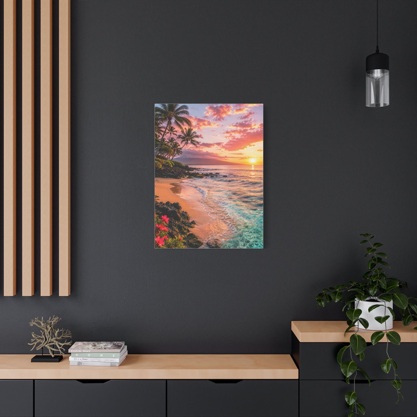 Maui Tropical Sunrise Shoreline Wall Art & Canvas Print