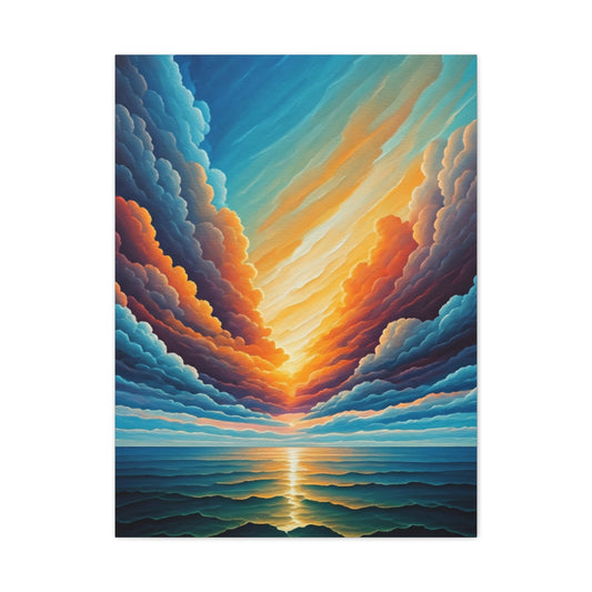 Radiant Horizon Reflection Wall Art & Canvas Print