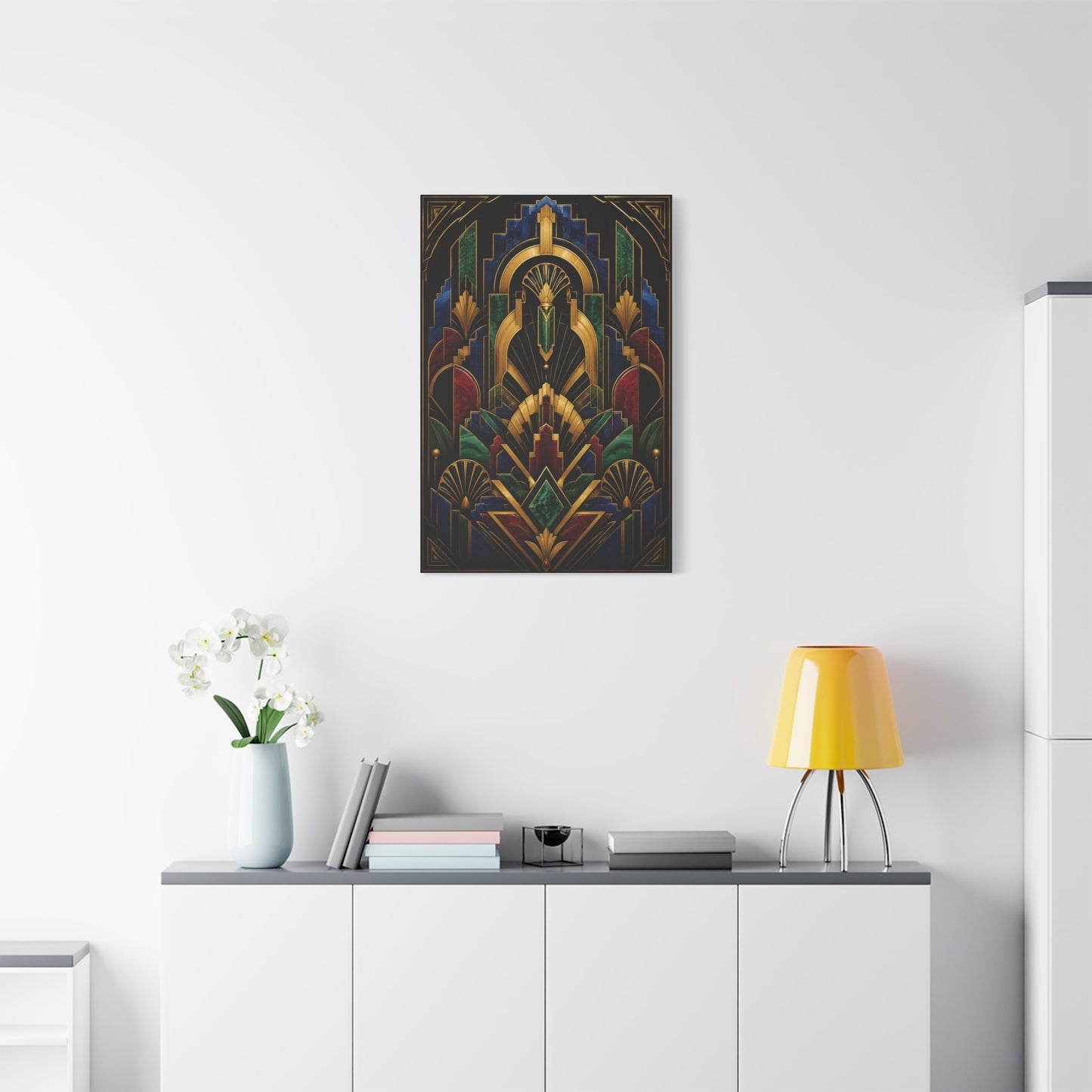 Neo Art Deco Jewel Geometry Wall Art & Canvas Print