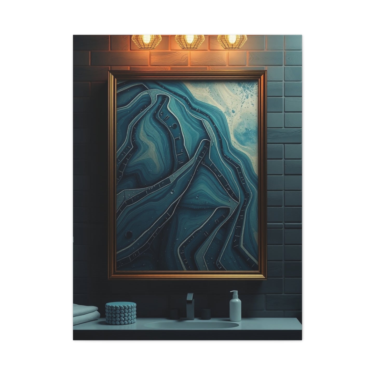 Aqua Serenity Canvas