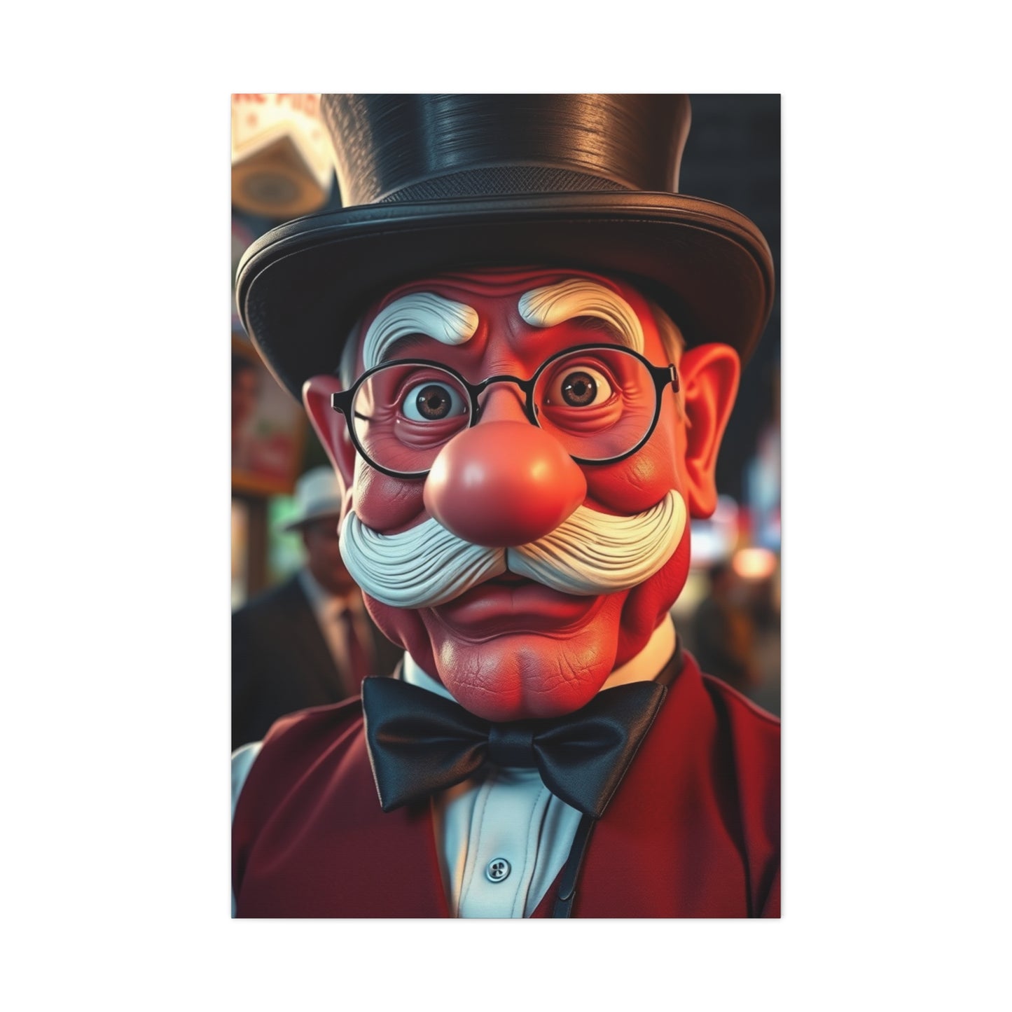 Rich Uncle Pennybags Art Luxury Canvas Wall Art & Canvas Print