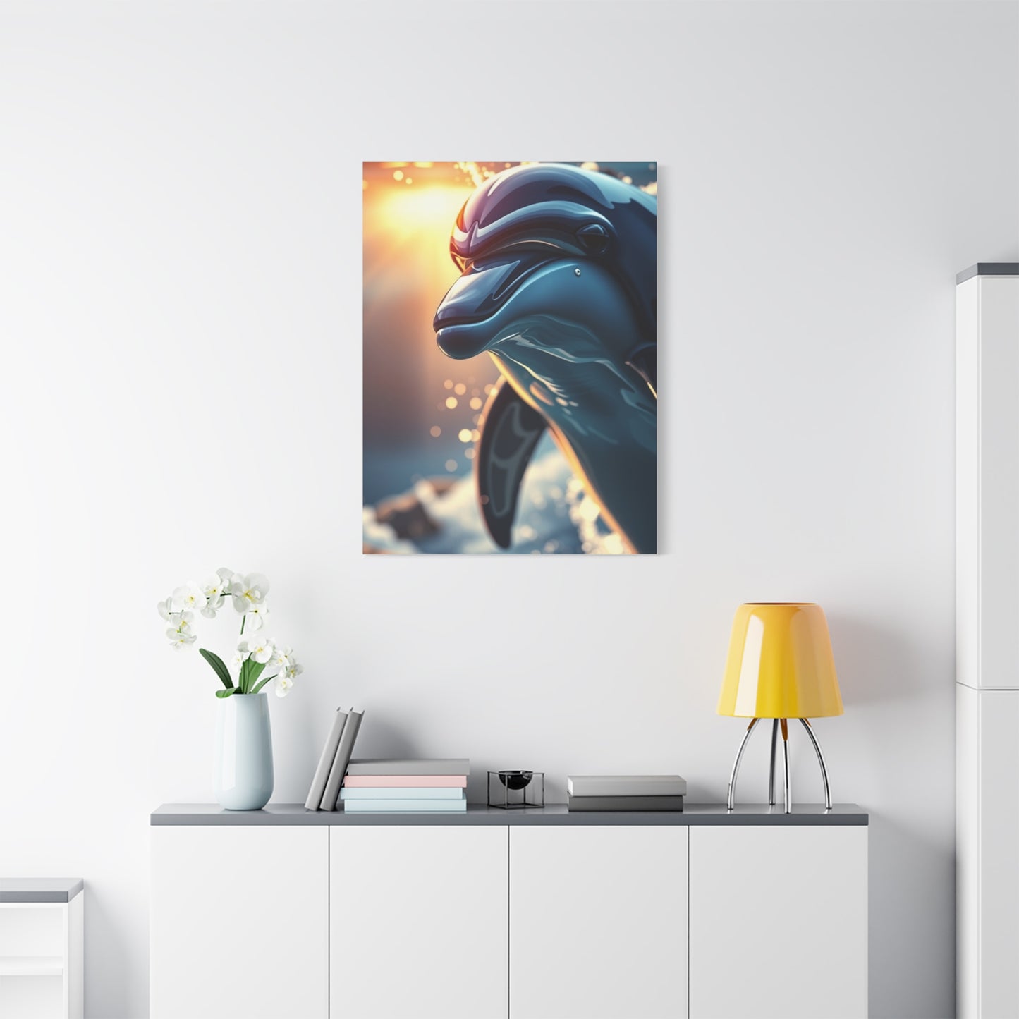 Vision Dolphin Art Art Wall Art & Canvas Print