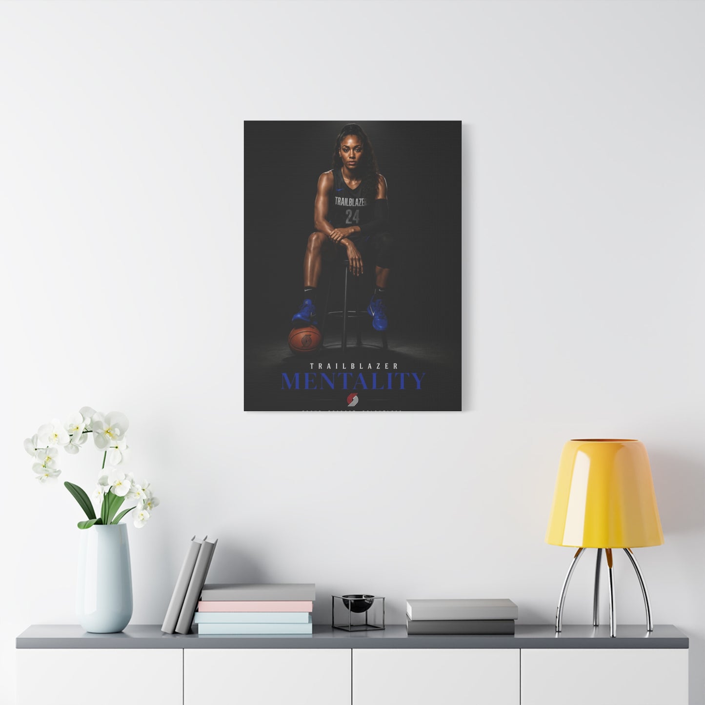 Trailblazer Mentality Women’s Basketball Sports Wall Art & Canvas Print