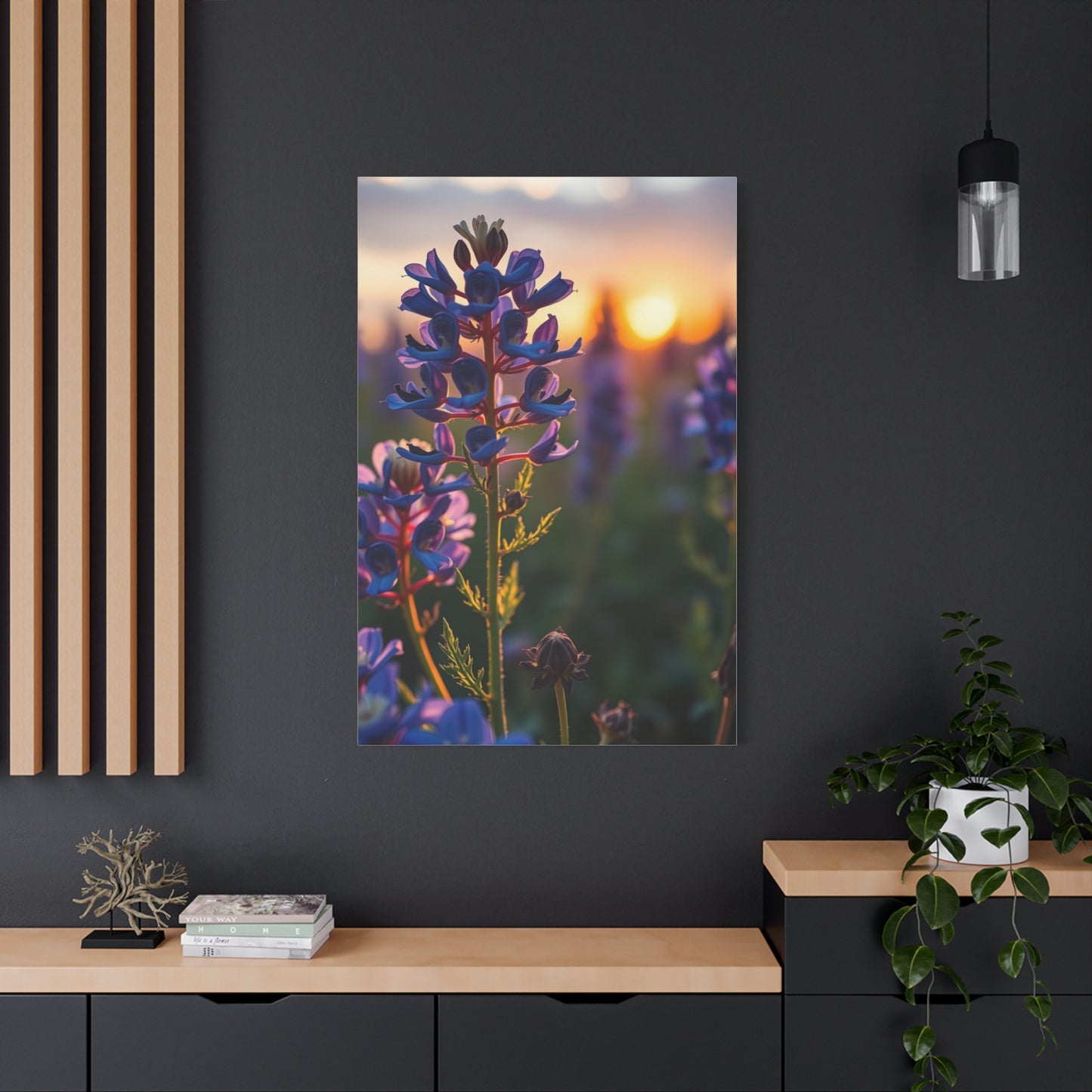 Vision Bluebonnet Flower Art Art Wall Art & Canvas Print