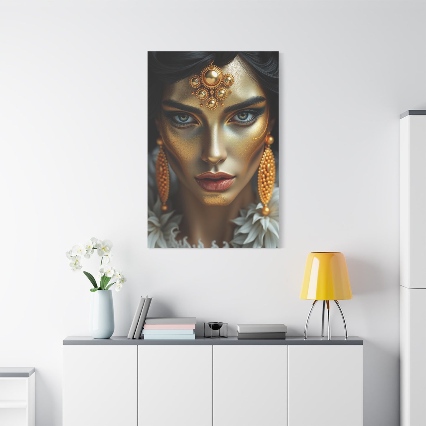 Vision Black White and Gold Art Art Wall Art & Canvas Print