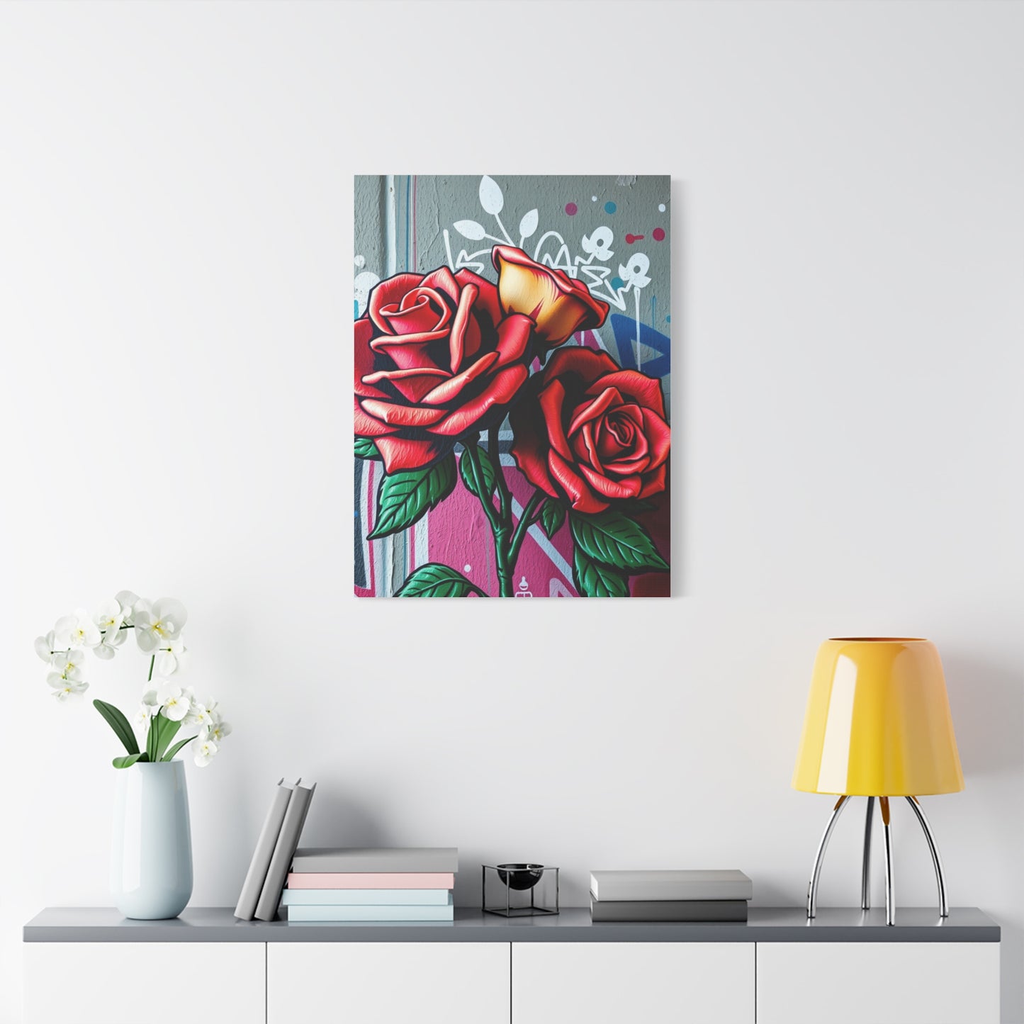 Graffiti Rose Opus Wall Art & Canvas Print