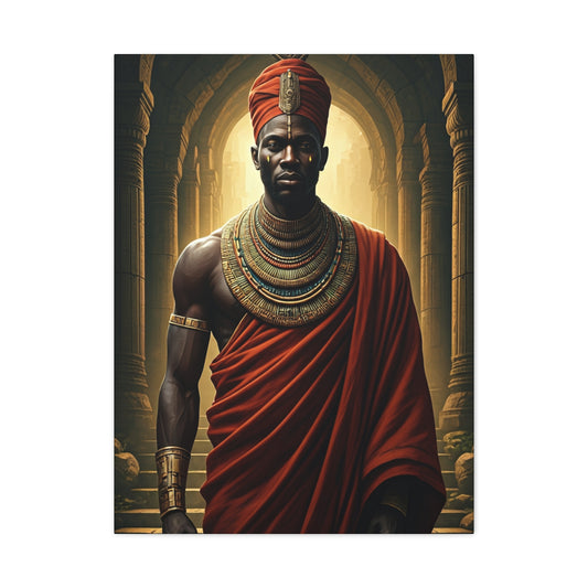 Royal Elder in Crimson Robe Wall Art & Canvas Prints