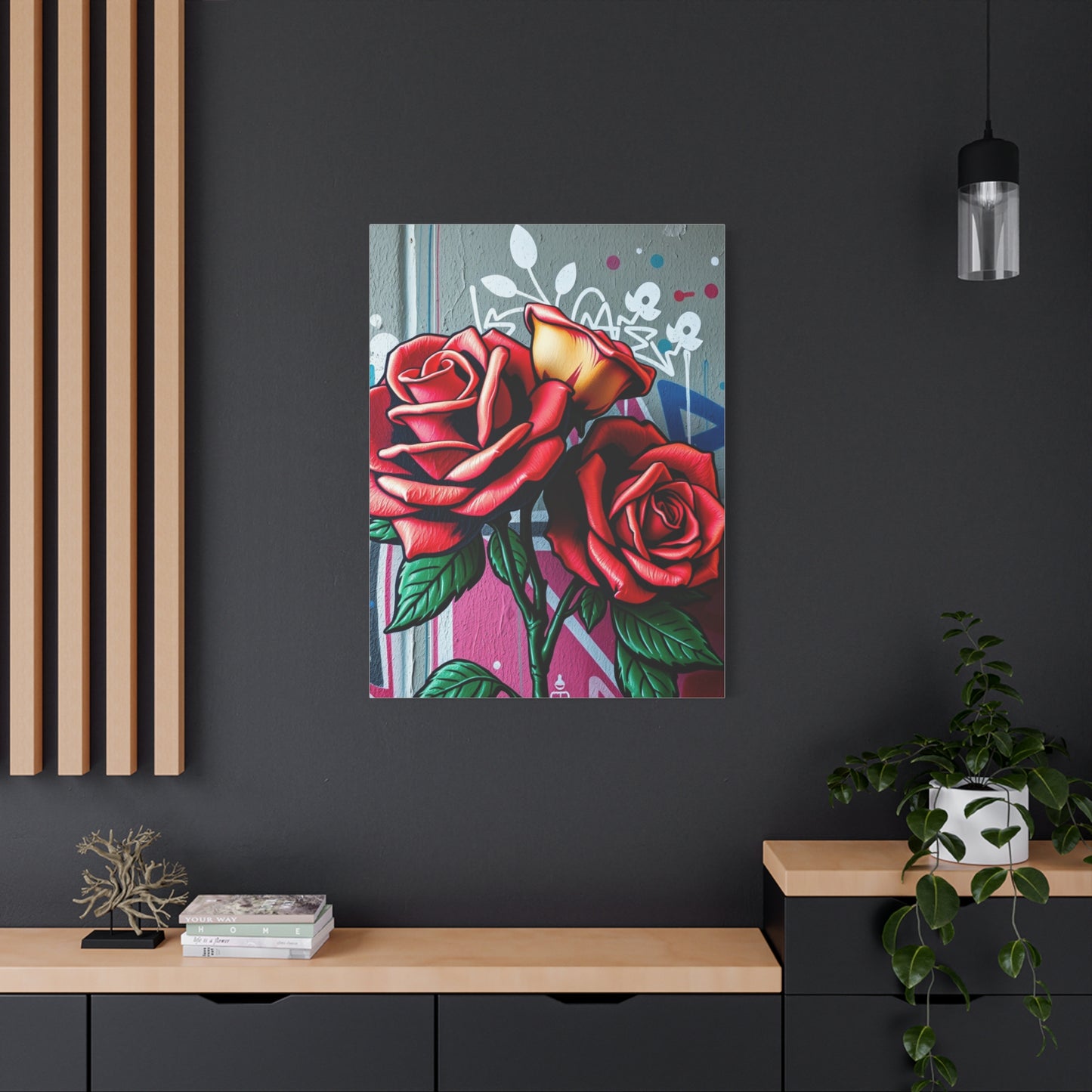 Graffiti Rose Opus Wall Art & Canvas Print