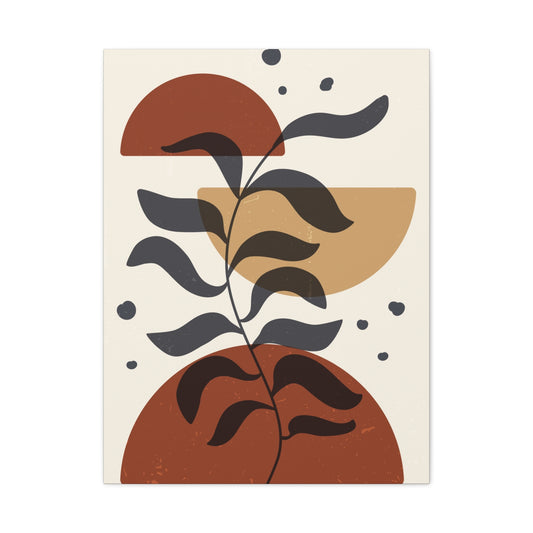 Branch And Geometry Earth Tones Wall Art & Canvas Prints