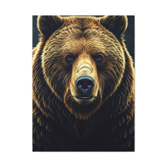 Majestic Brown Bear Portrait Wall Art & Canvas Prints