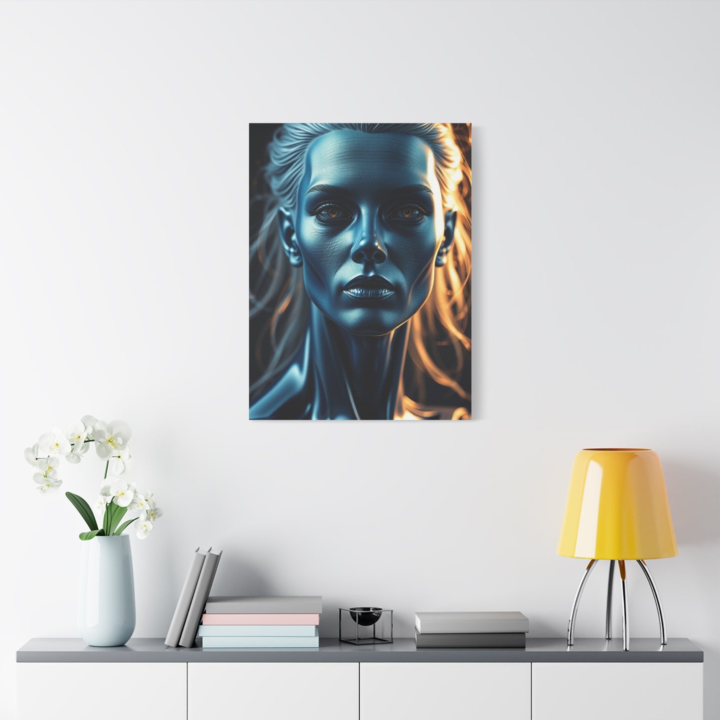 Elite Blue & Gray Art Vision Wall Art & Canvas Print