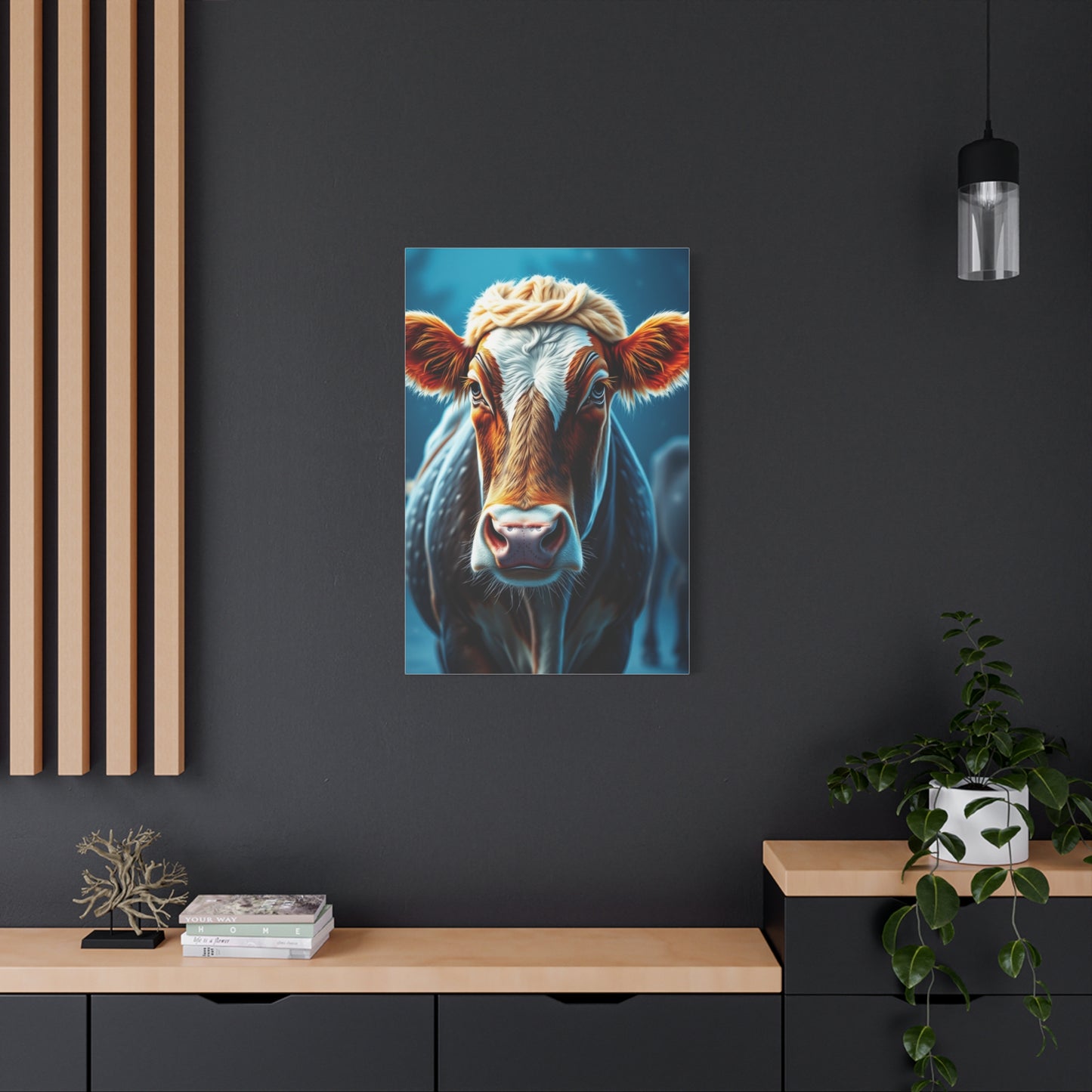 Supreme Christmas Cow Art Collection Wall Art & Canvas Print