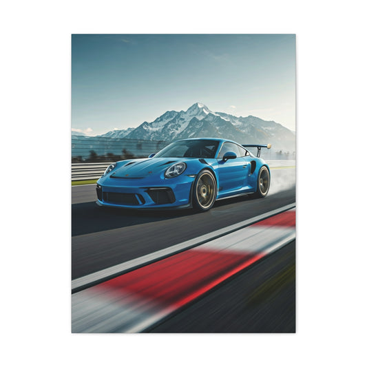 2019 Porsche 911 Alpine Circuit Attack Wall Art & Canvas Prints