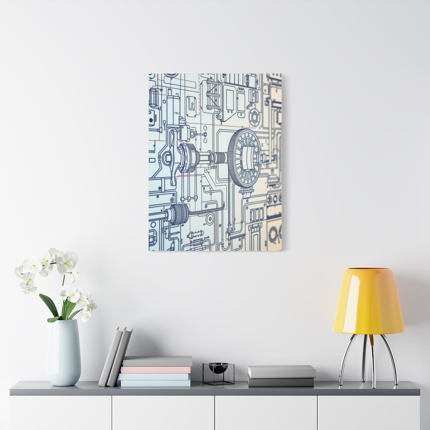 Elite Engineering & Machinery Blueprints Art Vision Wall Art & Canvas Print
