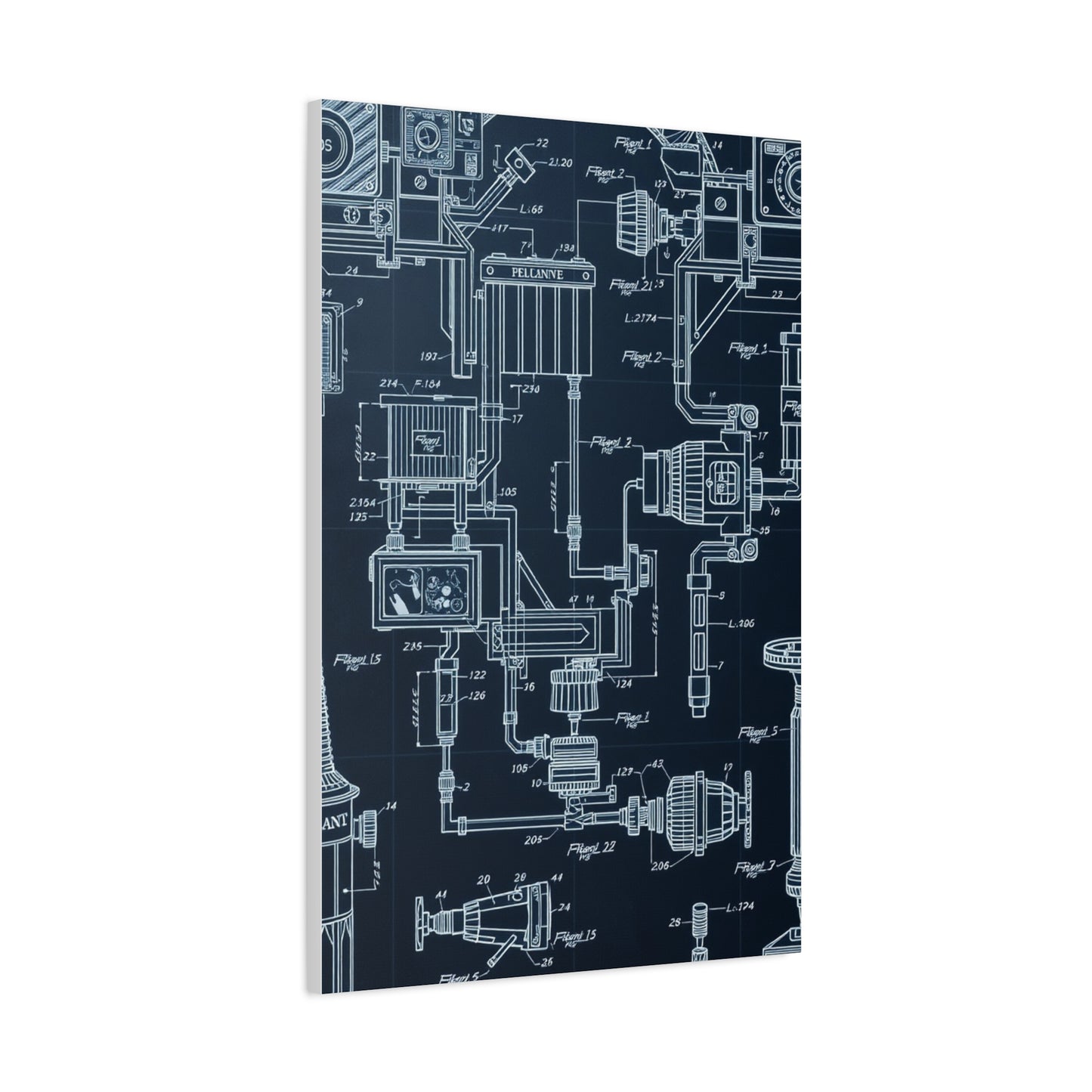 Vision Blueprint & Patent Sketches Art Art Wall Art & Canvas Print