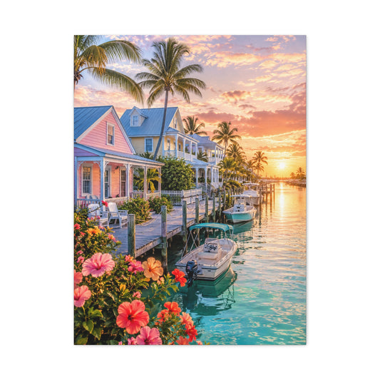 Key West Harbor Sunrise Wall Art & Canvas Print