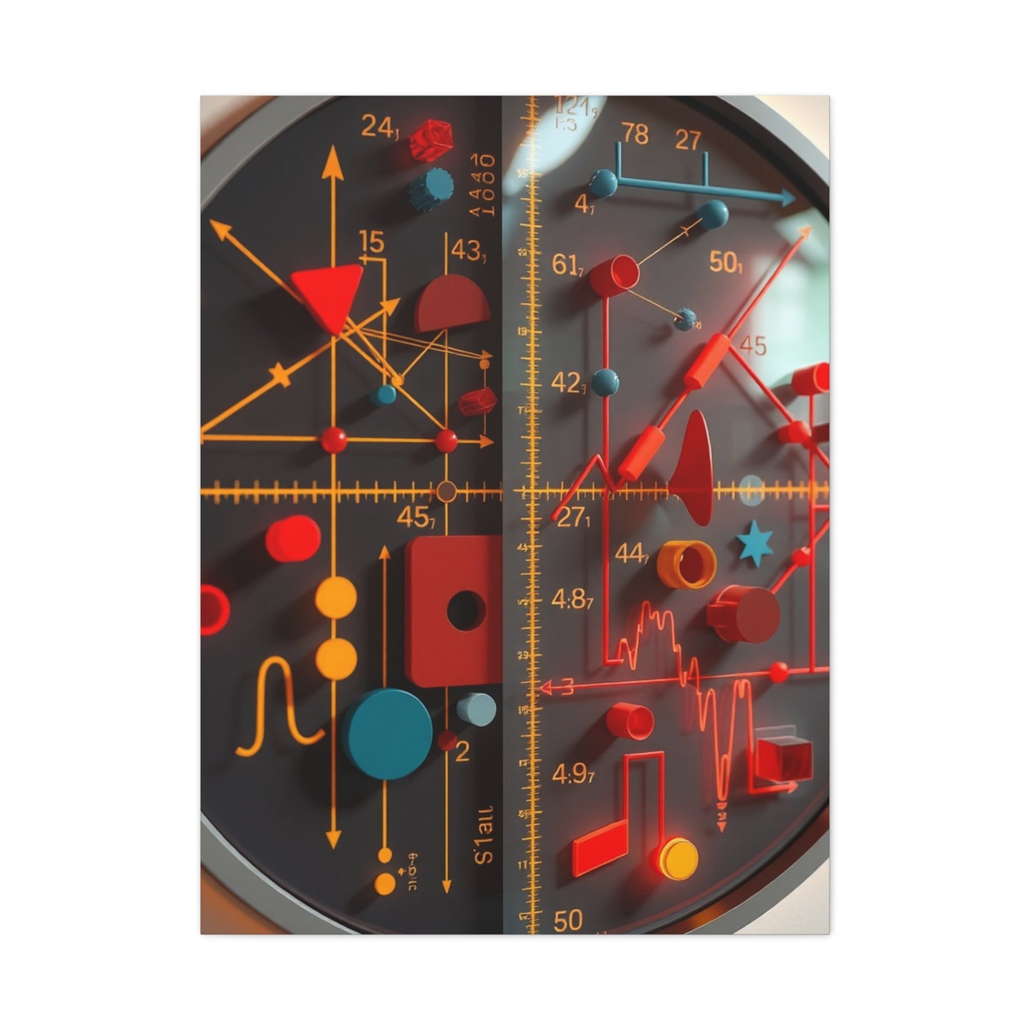 Masterpiece Modern Math Art for Creative Spaces Vision Wall Art & Canvas Print