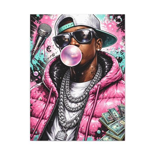Hip Hop Pop Portrait Wall Art & Canvas Print