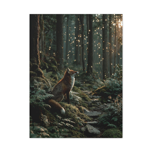 Enchanted Forest Fox Wall Art & Canvas Print