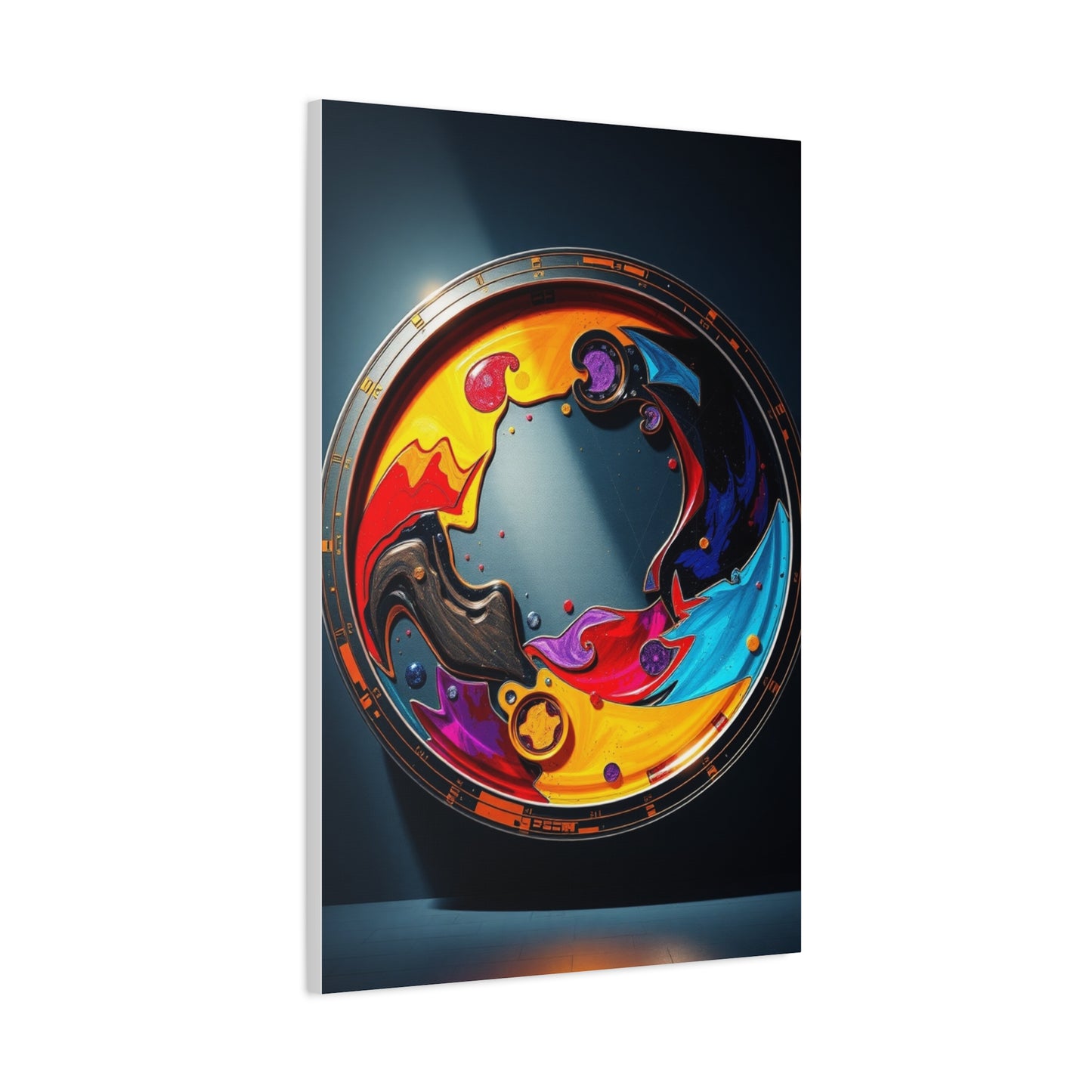 Masterpiece Circular Abstract Art Vision Wall Art & Canvas Print