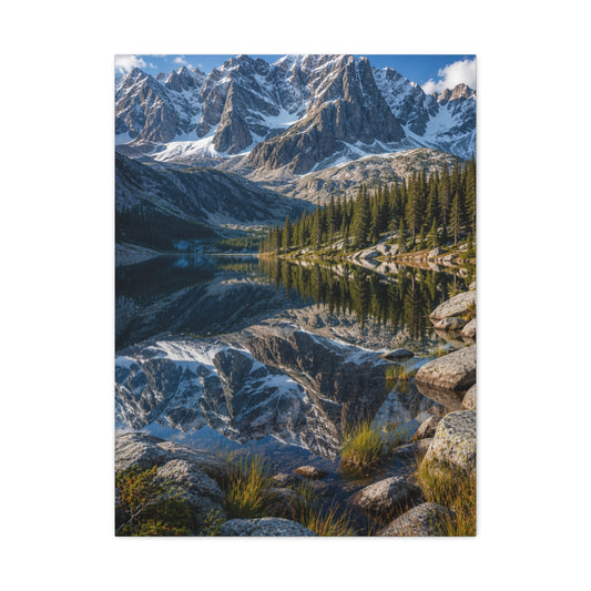 Rocky Mountain Alpine Reflection Wall Art & Canvas Print