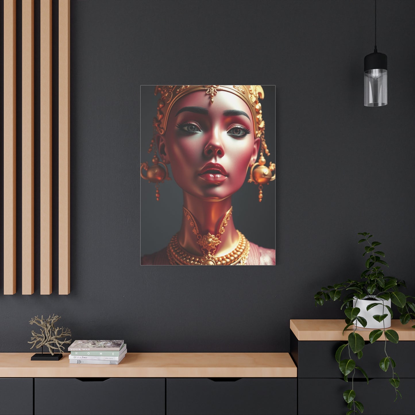 Gold & Pink Art Luxury Canvas Wall Art & Canvas Print