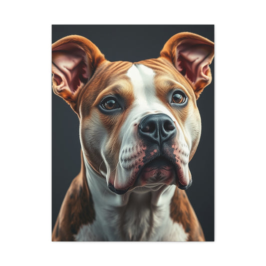 Masterpiece Pit Bull Art Vision Wall Art & Canvas Print