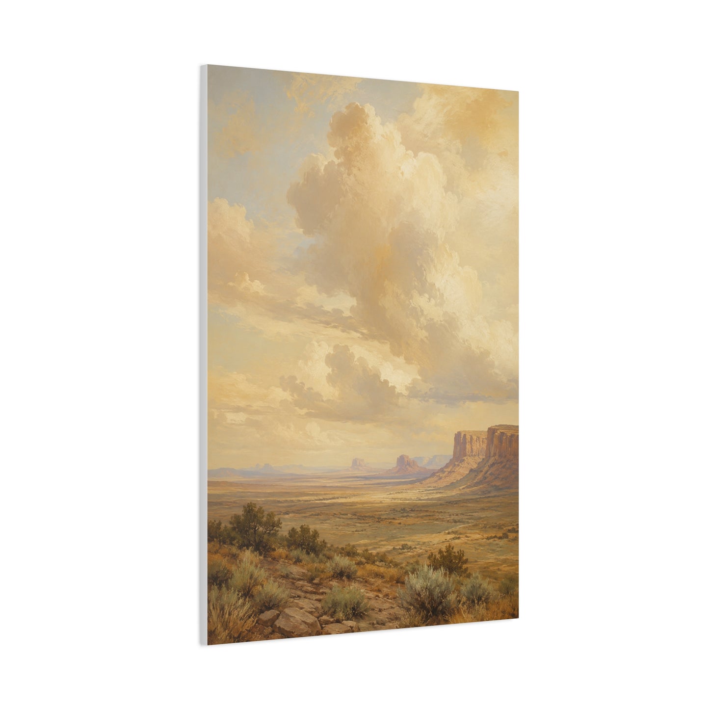 Golden Canyon Vista Western Landscape Wall Art & Canvas Print