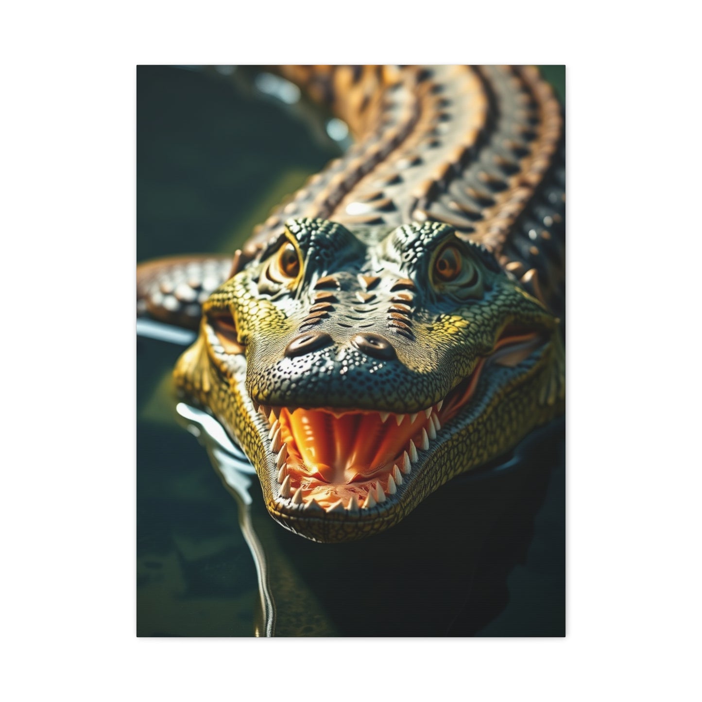 Masterpiece Crocodile & Alligator Art Vision Wall Art & Canvas Print