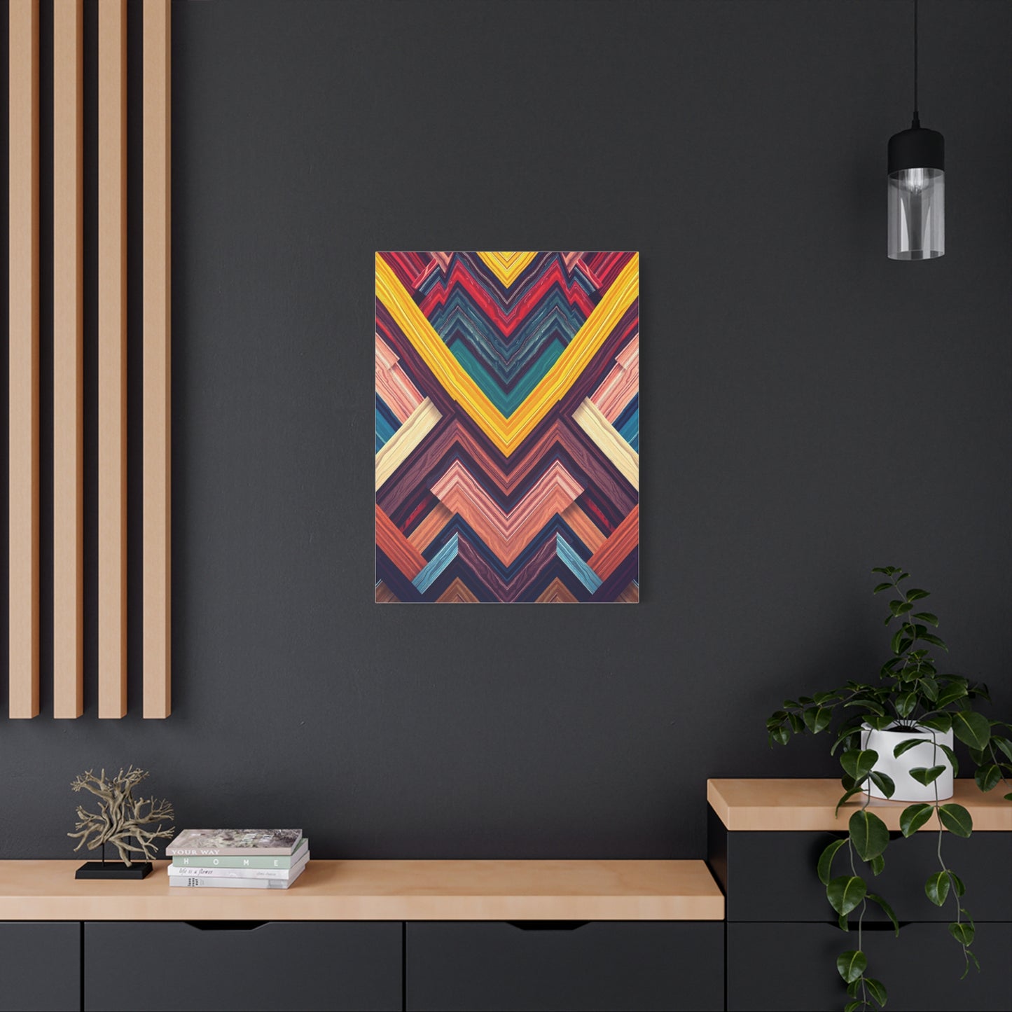 Elite Chevron Pattern Art Vision Wall Art & Canvas Print