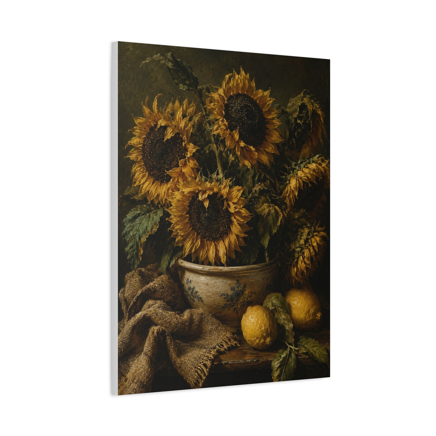Baroque Sunflower Arrangement Wall Art & Canvas Print