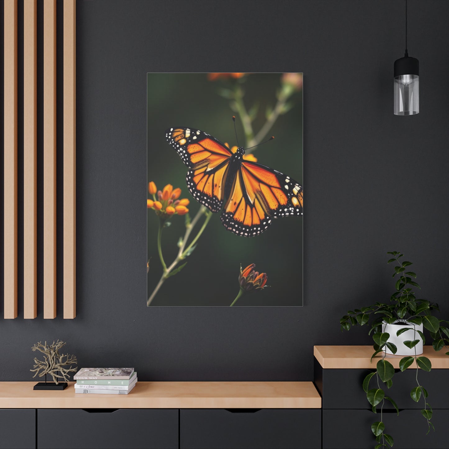 Masterpiece Monarch Butterflies Art Vision Wall Art & Canvas Print