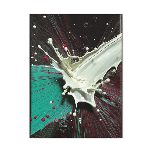 Abstract Liquid Paint Impact Wall Art & Canvas Print