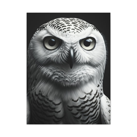 Snowy Owl Intense Gaze Wall Art & Canvas Prints