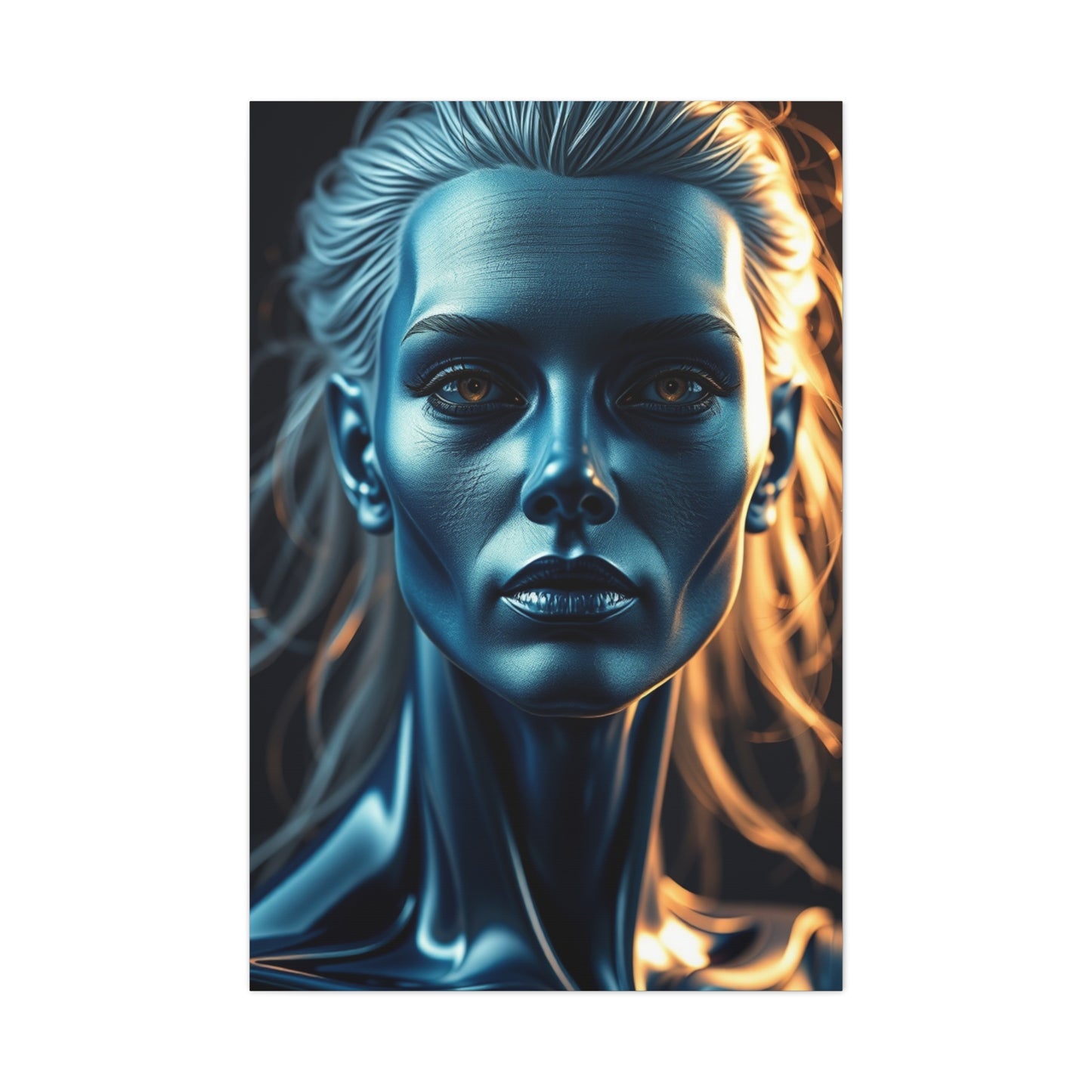 Elite Blue & Gray Art Vision Wall Art & Canvas Print