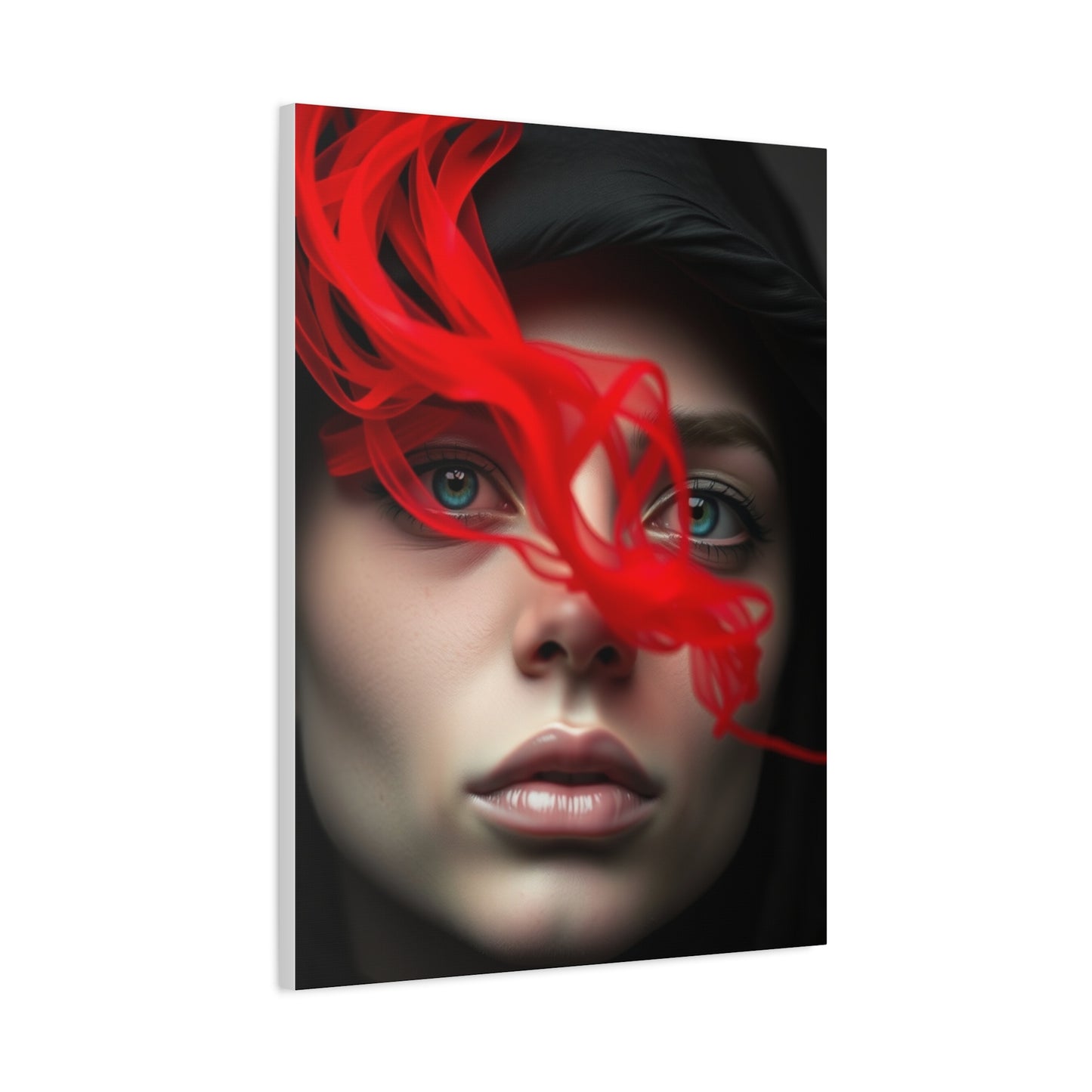 Masterpiece Black, White & Red Art Vision Wall Art & Canvas Print