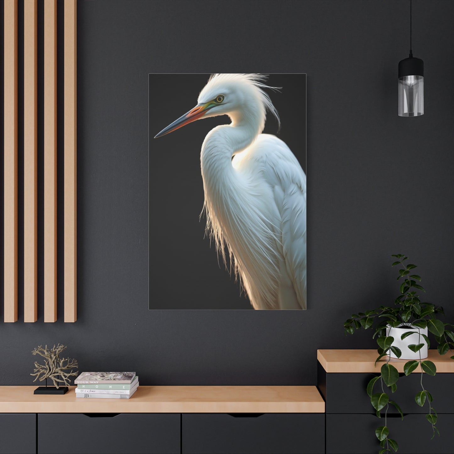 Supreme Egret Art Collection Wall Art & Canvas Print