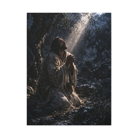 Agony in Gethsemane Night Prayer Wall Art & Canvas Print