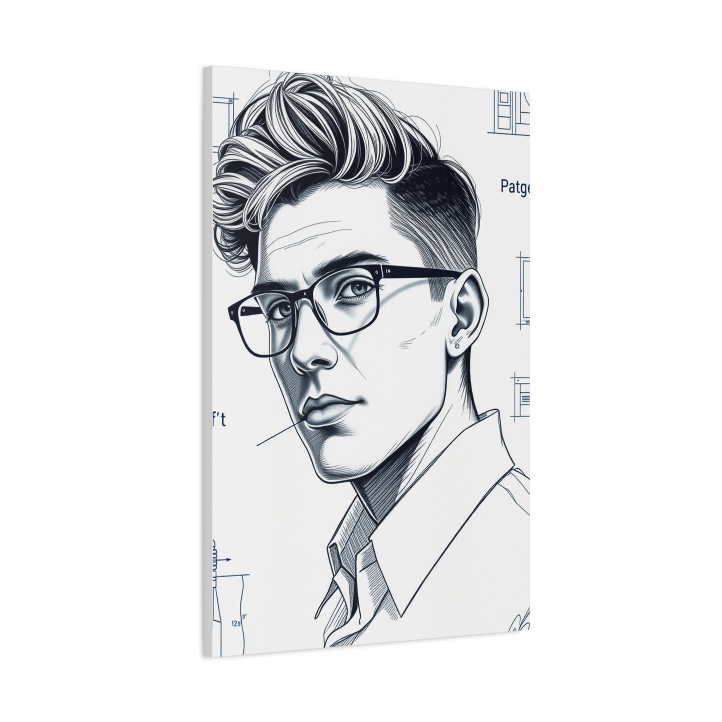 Supreme Blueprint & Patent Sketches Art Collection Wall Art & Canvas Print