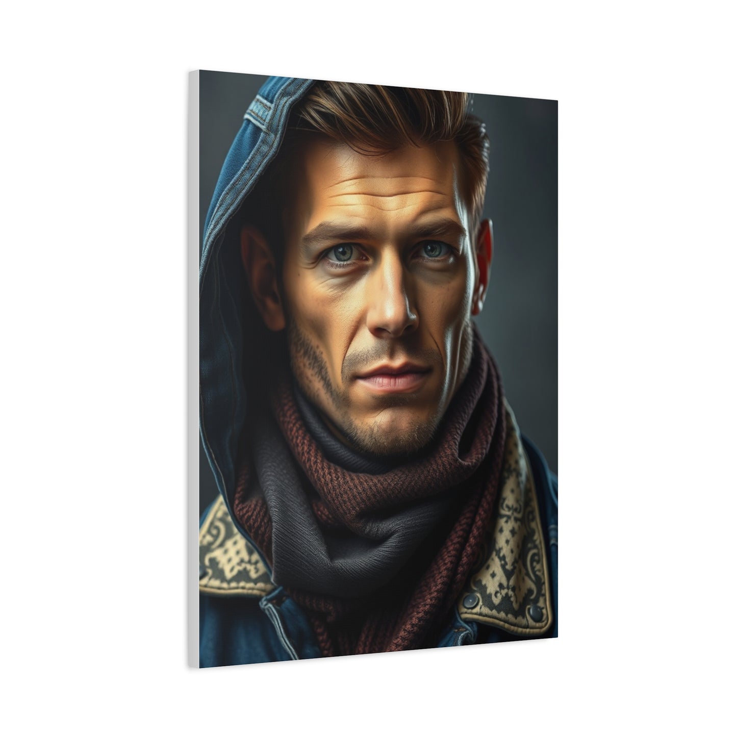 Denim and Leather Art Refined Canvas Wall Art & Canvas Print