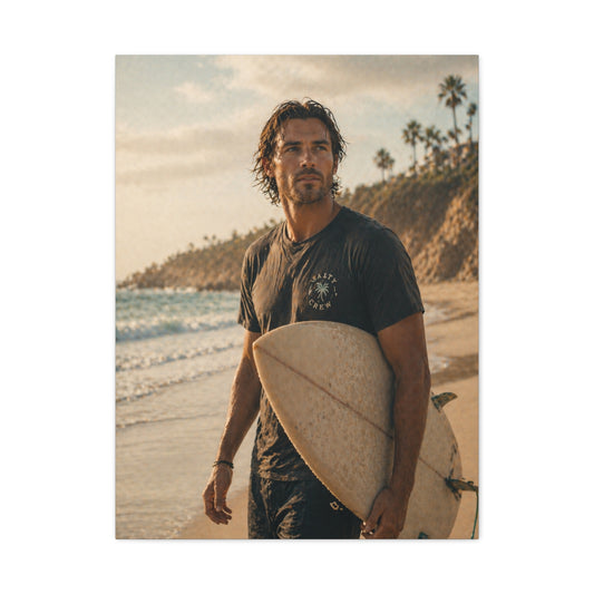 Coastal Surf Lifestyle Portrait Wall Art & Canvas Print