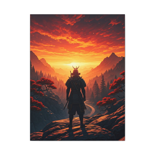 Samurai at Sunset Wall Art & Canvas Prints