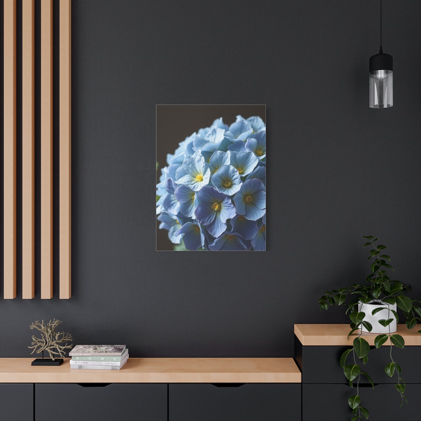 Hydrangea Flower Art Refined Canvas Wall Art & Canvas Print