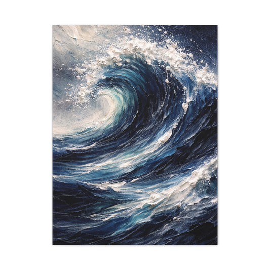 Dynamic Ocean Wave Expression Wall Art & Canvas Print