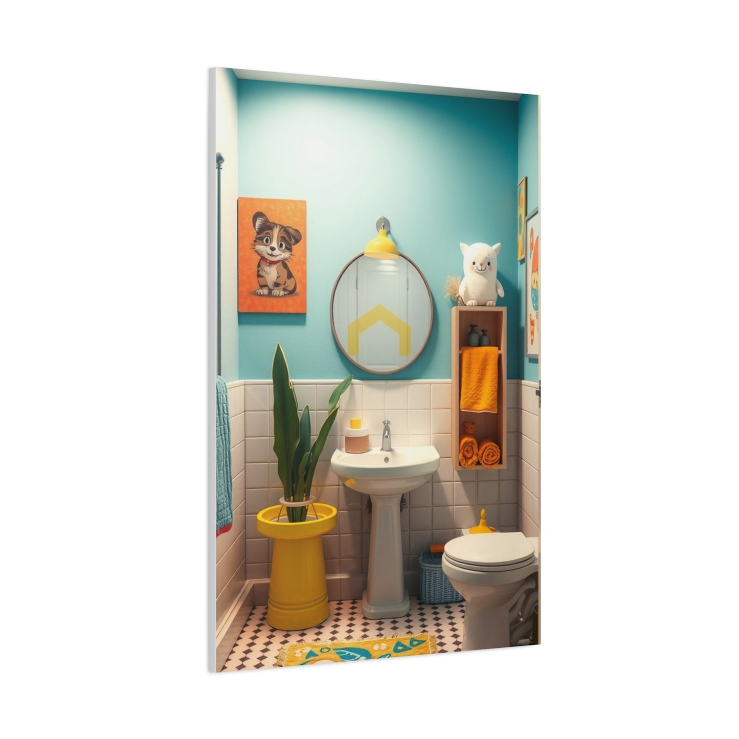 Supreme Kid’s Bathroom Art Collection Wall Art & Canvas Print