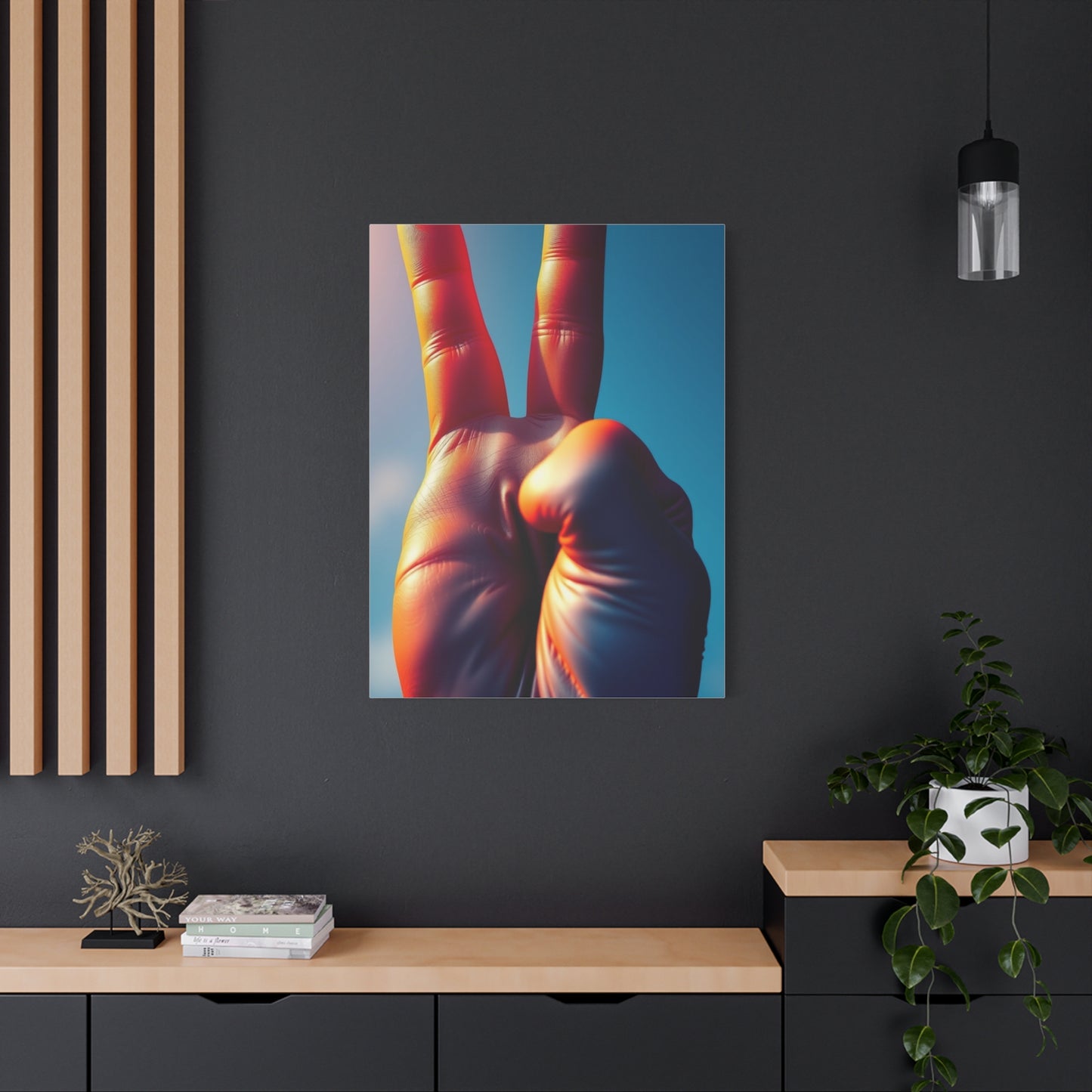 Masterpiece Peace Sign Art Vision Wall Art & Canvas Print