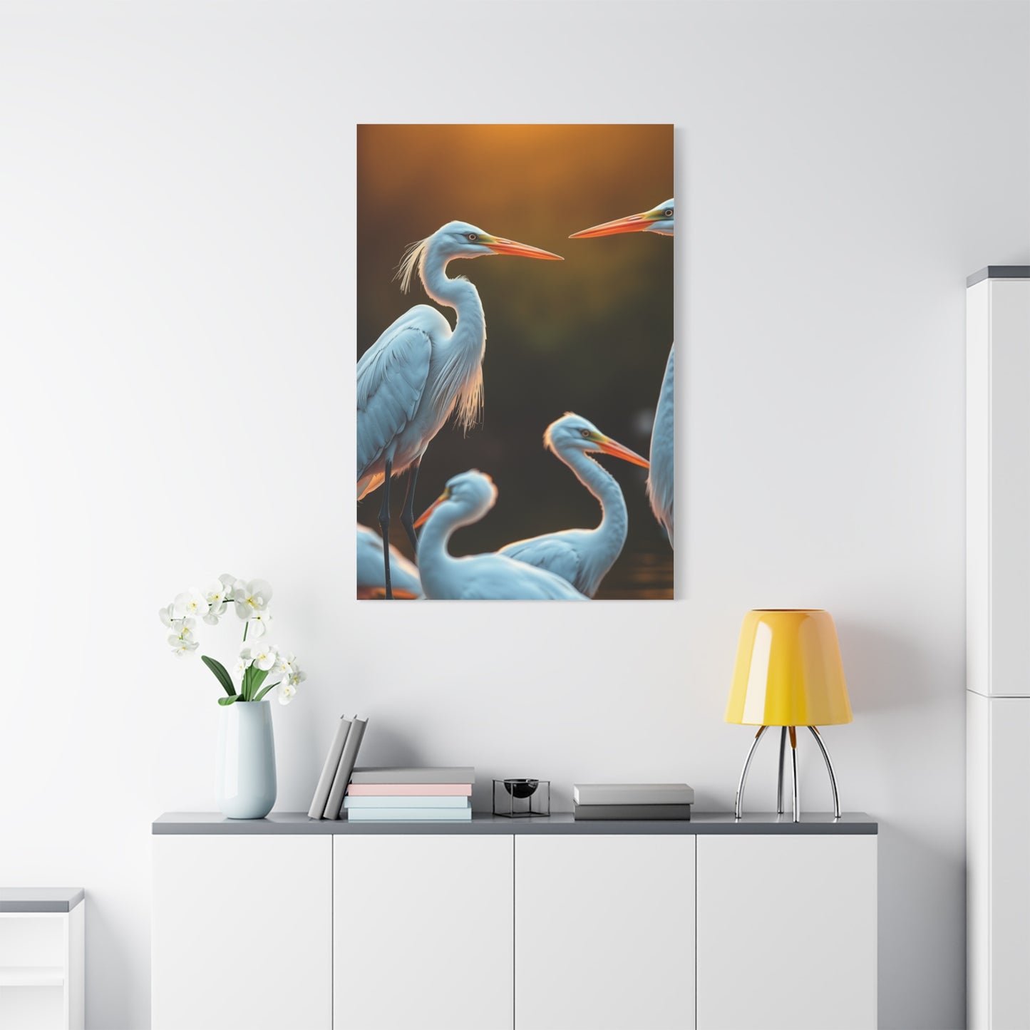 Supreme Herons and Egrets Art Collection Wall Art & Canvas Print